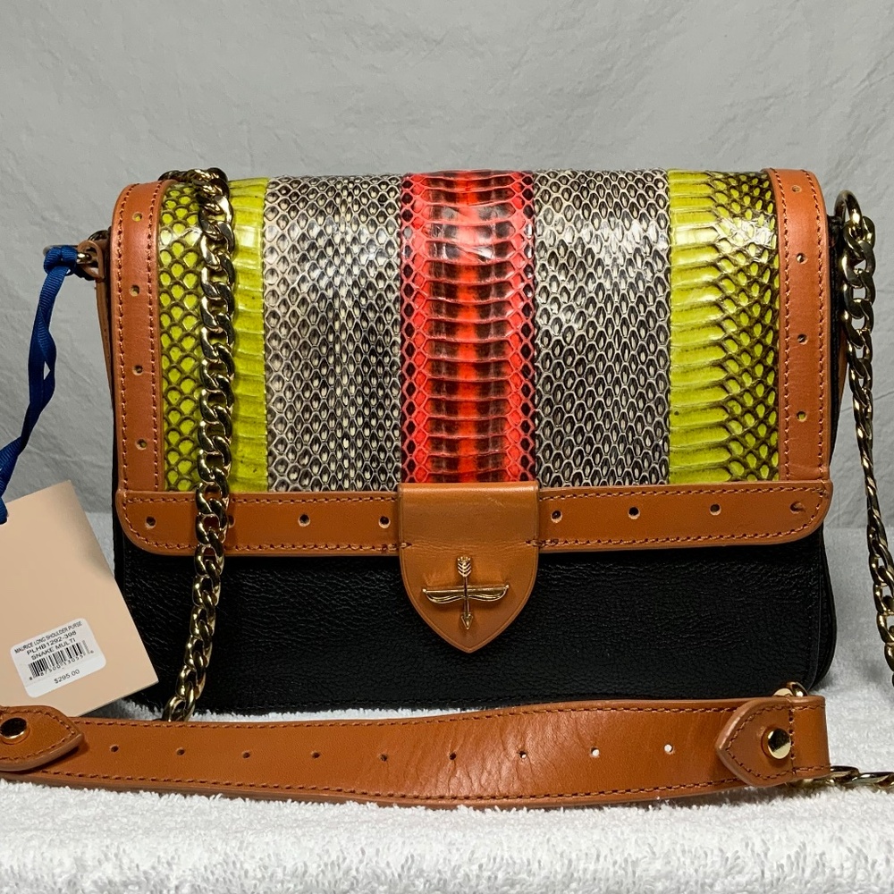 NWT - Pour La Victoire Colorful Leather Shoulder Bag